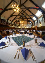 Tables laid up for function