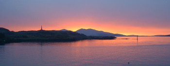 Sunset over Kerrera from Oban Esplanade